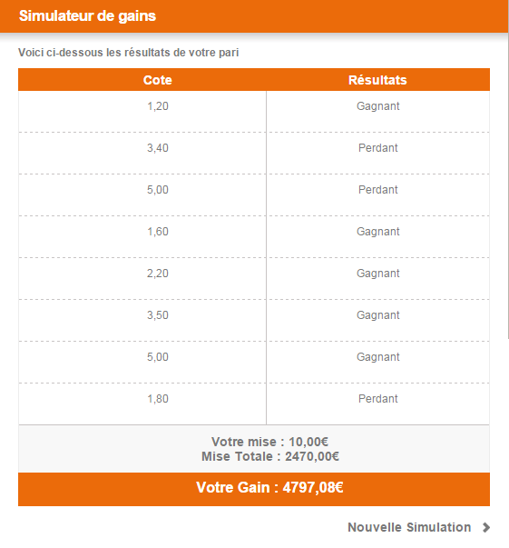 utilisez notre simulateur de gain pmu pour estimer facilement vos gains potentiels sur vos paris. prédisez vos résultats et optimisez vos mises en toute simplicité.